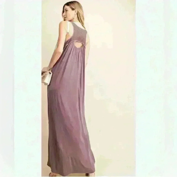 NWT Kori America Purple Lined Dress Size Small. Style# G5412RE - Picture 2 of 7